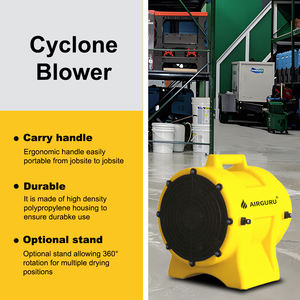 Langlebiges 12-Zoll-Industrie-Kunststoffgebläse mit 25-Fuß-Kanal Kompakter Speicher behälter Tragbare Axial-Luftbewegungsventilator-Belüftung - Product Image 5