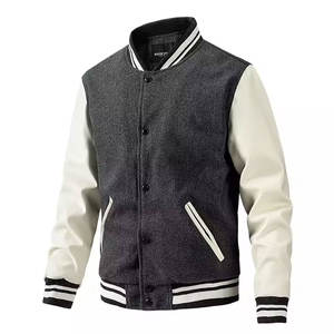 Vestes universitaires pour hommes en gros, logo personnalisé, fabricant, haute qualité, tissu 100% laine polyester, designs personnalisables - Product Image 4