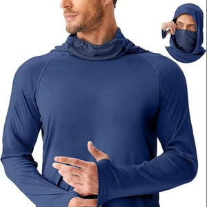 เสื้อฮู้ดตกปลาแบบยุทธวิธี UPF50+ ผ้าแห้งเร็ว ยืดหยุ่นได้ ผลิตจากผ้าสแปนเด็กซ์/โพลีเอสเตอร์ พิมพ์ลายด้วยเทคนิคการถ่ายเทความร้อน สำหรับทุกเพศ - Product Image 1