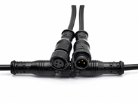 Konektor Kabel Tahan Air IP68 Submersible Male Female untuk Pengkabelan Listrik Luar Ruangan