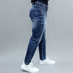 Jean pour homme Gex bleu clair, coupe droite, taille mi-haute, extensible, qualité supérieure, best-seller - Product Image 2
