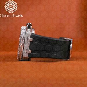 Reloj de Lujo para Hombre Charm Jewells, Caja de Acero Inoxidable de 40 mm, Movimiento Mecánico, Cristal Analógico, Cronógrafo, Correa de Goma, Resistente al Agua 10 Bar - Product Image 2