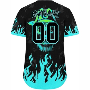 Maillot de baseball personnalisé imprimé par sublimation, respirant, à séchage rapide, vêtements de sport pour athlètes - Product Image 3
