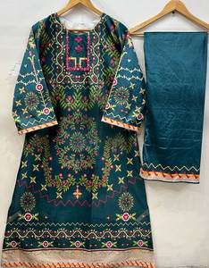India & Pakistan Clothing Winter Wear <b>Dresses</b> <b>for</b> <b>Women</b> Salwar Kameez Ladies High Quality Embroidered Velvet Shalwar Kameez - Product Image 5