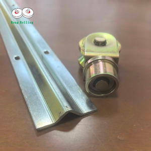 Roulettes <span class=keywords><strong>en</strong></span> acier <span class=keywords><strong>en</strong></span> forme de V de 2 pouces pour portes coulissantes, design moderne, résistantes à la charge et à l'usure, surface galvanisée - Product Image 4