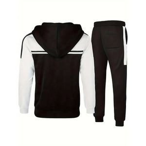 ชุดวอร์มผ้าฟลีซคอตตอนเรียบแบบใหม่สองชิ้น สกรีนโลโก้ได้ ขายส่ง ชุดออกกำลังกายผู้ชาย รุ่น SFS-TS-008 - Product Image 5