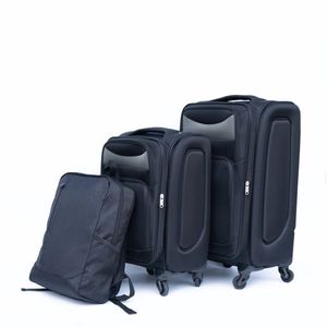 Set di Zaini Leggeri e Alla Moda in Nero per Viaggi - Materiale PC e PU, Stile Classico e Vintage, Chiusura con Cerniera, Fodera in Poliestere - Product Image 6