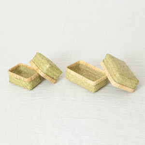Boîte à pâtisserie artisanale en bambou naturel avec couvercle, offre promotionnelle, emballage pour bento, boîtes de rangement - Product Image 3