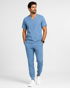 Wholesale Hospital Uniforms Medical <b>Scrub</b> <b>Sets</b> for Men Customised Uniforms <b>Sets</b> Straight Pants <b>Scrubs</b> Uniform - Product Image 6
