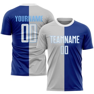 เสื้อฟุตบอลแบบซับลิเมชั่นสั่งทำพิเศษ แขนยาว สีไล่ระดับดำขาว พิมพ์ชื่อทีมและหมายเลข ระบายเหงื่อได้ดี ทรงสปอร์ตสำหรับผู้ใหญ่ ใส่ได้ทั้งชายและหญิง - Product Image 5