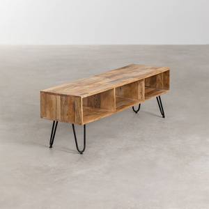 Meuble TV Vandana Arion Grand 140x35 cm en bois de manguier Dugan - Product Image 2