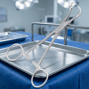 Forceps manuel Roeder incurvé à dents, instrument chirurgical en acier inoxydable, certifié CE, classe I, pour utilisation en salle d'opération - Product Image 2