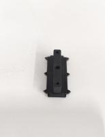 Clip d'insertion dentelé pour fixation dissimulée de terrasse en WPC, base en nylon avec plaque en acier inoxydable 201/304, clip d'installation pour terrasse