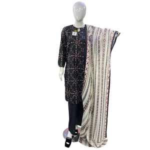Robe d'été élégante pour femmes, ensemble Salwar Kameez pakistanais imprimé 3 pièces, nouvelle tendance mode 2026 - Product Image 1