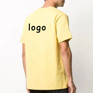 T-shirt à manches courtes pour homme, orange, avec logo blanc imprimé, coupe classique, col rond, style décontracté, tissu jersey 100% coton, neuf - Product Image 3