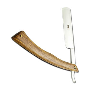 Rasoir droit traditionnel UBI UBI-1215-1 avec manche en bois, lame en acier à haute teneur en carbone, non jetable, pour barbier et usage domestique - Product Image 2