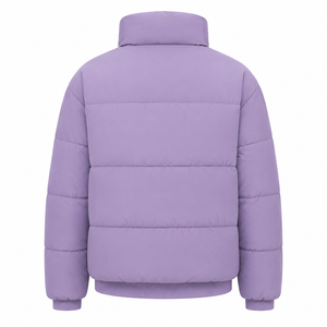 Veste matelassée pour homme à marque privée, broderie personnalisée, manteau d'hiver rembourré, col montant, fermeture éclair intégrale, fabricant de vêtements en gros OEM - Product Image 3