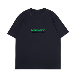เสื้อยืดผู้ชายแฟชั่นลำลองทรงโอเวอร์ไซส์ ผ้าฝ้ายสีขาว พิมพ์ลายดิจิทัล แขนสั้นทรงหลวม ผ้าถัก - Product Image 6