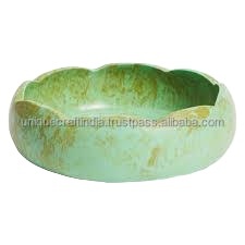 Wholesale Eco Friendly Modern Design Handmade Resin Crafts Bowl Customized Technique Round <b>Cheap</b> Price Tableware Salad Dish - Product Image 4