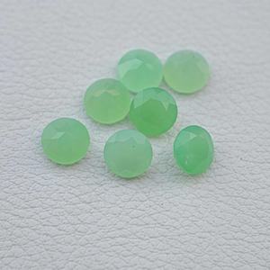 Compre Gemas Sueltas de Crisoprasa Natural de 10 mm, Corte Brillante Redondo Facetado, Pulimentadas, para Joyería Hecha a Mano, Regalos para el Día de San Valentín - Product Image 1