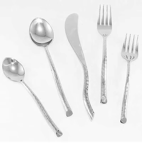 New Arrival Luxurious Flatware Set Dinnerware Set Kitchen and Tabletop Silver Color Cutlery Villa Dining Table Decor - Product Image 3