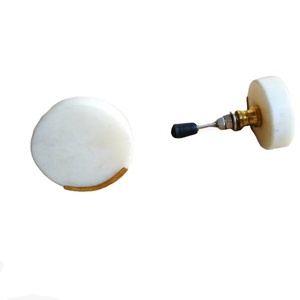 Luxury Marble Cabinet Handle Simple Style Solid Brass Cabinet Knob Natural Stone Handle Furniture Handle for Home Decor