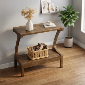 Modern Wooden Coffee <b>Table</b> <b>with</b> Storage <b>Shelf</b> for Living Room Home Furniture - Product Image 3