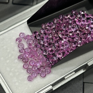 Zafiro Rosa 100% Natural, Corte Brillante Redondo, 4mm, Piedras Preciosas Sueltas para Joyería, Precio al por Mayor, India - Product Image 2