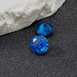 Zafiro Azul Natural, Corte Brillante, Facetado, en Forma Redonda, Varios Tamaños, Venta al Por Mayor - Product Image 4