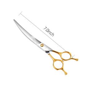 Hot Selling Pet Grooming Curved <b>Scissor</b> Stainless steel Shear for <b>Dog</b> Cat Grooming - Product Image 5