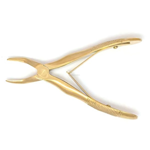 Juego de Pinzas de Extracción Dental Pediátricas Chapadas en Oro, Instrumentos Quirúrgicos de Acero Inoxidable, Proveedor Mayorista - Product Image 5