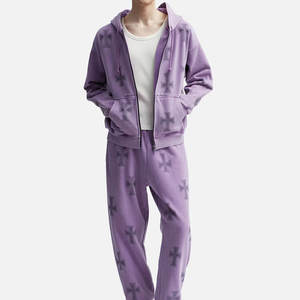 ชุดวอร์มผู้ชายดีไซน์ล่าสุด แห้งเร็ว เนื้อผ้านุ่มสบาย คุณภาพสูง ประดับด้วยคริสตัล - Product Image 1