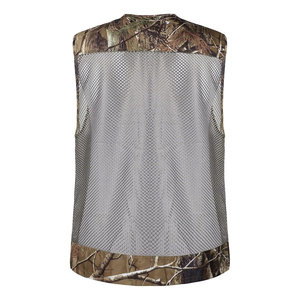 Men's Realtree Camo Hunting Vest Multi-Pocket Breathable Mesh <b>Back</b> Tactical Fishing Outdoor Safari Wholesale OEM Available - Product Image 2