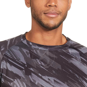T-shirt personnalisé sur mesure pour homme grande taille, design par sublimation, col contrastant, prix compétitif - Product Image 5