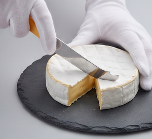 Juego de cuchillos para queso de acero inoxidable con acabado plateado brillante y mango de madera para utensilios de cocina y herramientas de tabla de cortar. - Product Image 6