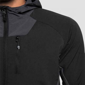 Chaqueta Cortavientos con Capucha para Hombre, Impermeable, Resistente al Viento, Transpirable, con Cierre Completo, para Entrenamiento al Aire Libre - Product Image 5