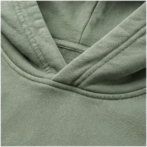 Conjunto de Sudadera con Capucha para Mujer, Color Sólido, Bolsillos con Cremallera, Manga Larga, Corte Holgado, Chándal Informal de Otoño, 100% Algodón, Peso Medio - Product Image 4