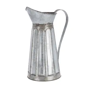 Gegalvaniseerd Metaal Smeedijzeren Water Serveerpot Home Decor Ronde Basis Perfect Voor Multifunctioneel Gebruik Antiek Afgewerkt