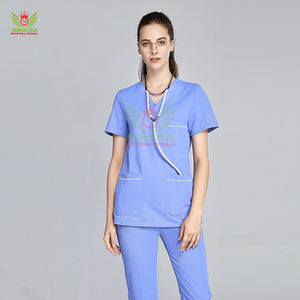 Uniformes Médicos Personalizados con Logotipo para Hospitales, Dentistas, Enfermeras, Uniformes para Salones de Belleza, Spa, Técnicos, Conjuntos de Pantalones y Blusas con Degradado de Color para Mujer - Product Image 3