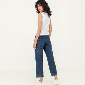 Women's Clothing 2026 Autumn and Winter New Fashion Casual Asymmetric All-match High Waist Loose Jeans 8197232 - Product Image 4