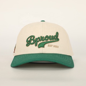 High Quality Custom A-<b>Frame</b> Style 5-Panel Cotton Baseball Cap Sporty Two-Tone Suede 3D Raised Embroidery Logo Dot Pattern Common - Product Image 1