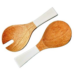 Juego de Utensilios para Servir Ensaladas de Color Azul, Producto Único, Ecológico, Apto para Lavavajillas, Utensilios para Ensaladas para el Hogar y la Cocina, Hecho en India - Product Image 1