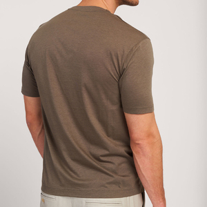 T-shirt unisexe de luxe en coton 100% de haute qualité, tricoté, lourd, avec logo personnalisé, coupe oversize pour homme - Product Image 4