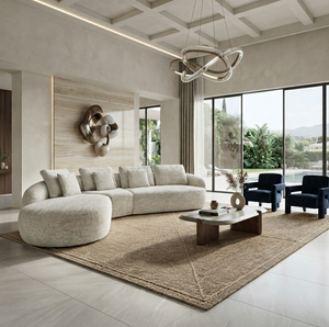 Sofá Chesterfield Tradicional de Tela con Esponja y Tapicería de Cuero Genuino, Asientos Duraderos, Cómodos y Elegantes para Sala de Estar y Hogar - Product Image 2