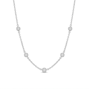 Luxury Cinq <b>Bubbles</b> Moissanite Pendant Necklace in 925 Sterling Silver for Women <b>Wedding</b> Party Gift Jewelry Handmade - Product Image 3
