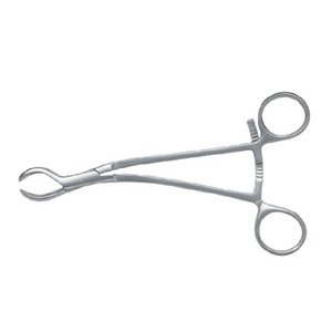 Forceps à os Burn's, verrouillage Richet, manuel, acier inoxydable, outil chirurgical orthopédique - Product Image 1