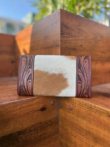 กระเป๋าคลัทช์หนังถือมือสีสันสดใสสำหรับผู้หญิงกระเป๋าเงินหนังสไตล์ตะวันตกใหม่ - Product Image 4