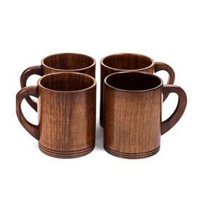 แก้วไม้ธรรมชาติทำมือ สำหรับชา กาแฟ นม โกโก้ และเครื่องดื่มแบบดั้งเดิม - Product Image 5