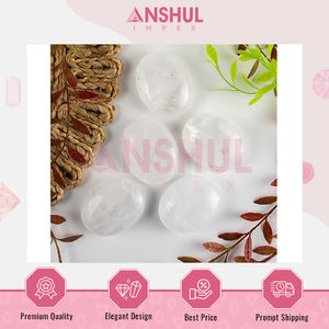Anshul Impex ผู้จัดจำหน่ายจากอินเดีย หินควอตซ์ธรรมชาติรูปไข่ขนาด 2.5 นิ้ว ขัดเรียบ น้ำหนัก 1 กิโลกรัม สำหรับการบำบัด พลังงาน การทำสมาธิ - Product Image 6