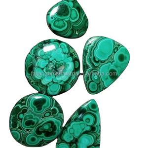 อัญมณี Malachite Cabochon ธรรมชาติอัญมณีหลวมรูปร่างต่างๆขนาดสำหรับการทำเครื่องประดับหินบำบัดราคาที่น่าสนใจ - Product Image 4
